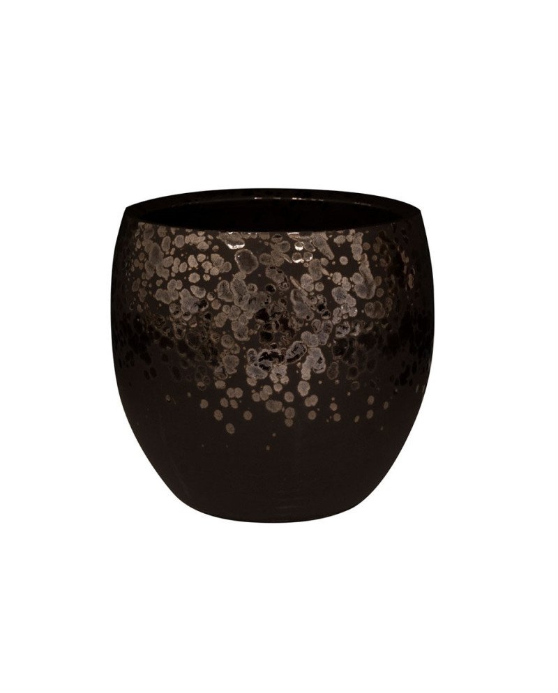 Keraminis vazonas KAE, apvalus, rudas, 23 x 20(A) cm