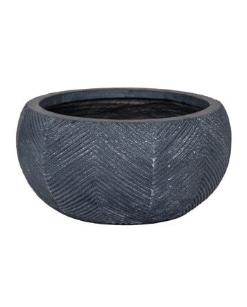 Keraminis vazonas Iowa, apvalus, tams.pilkas, 42 x 21(A) cm