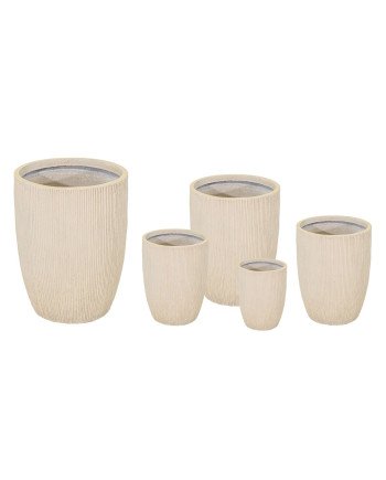 Keraminis vazonas Nora, apvalus, smėlinis, 57 x 67(A) cm