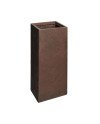 Keraminis vazonas Texas, kvadratinis, rudas, 23 x 50(A) cm