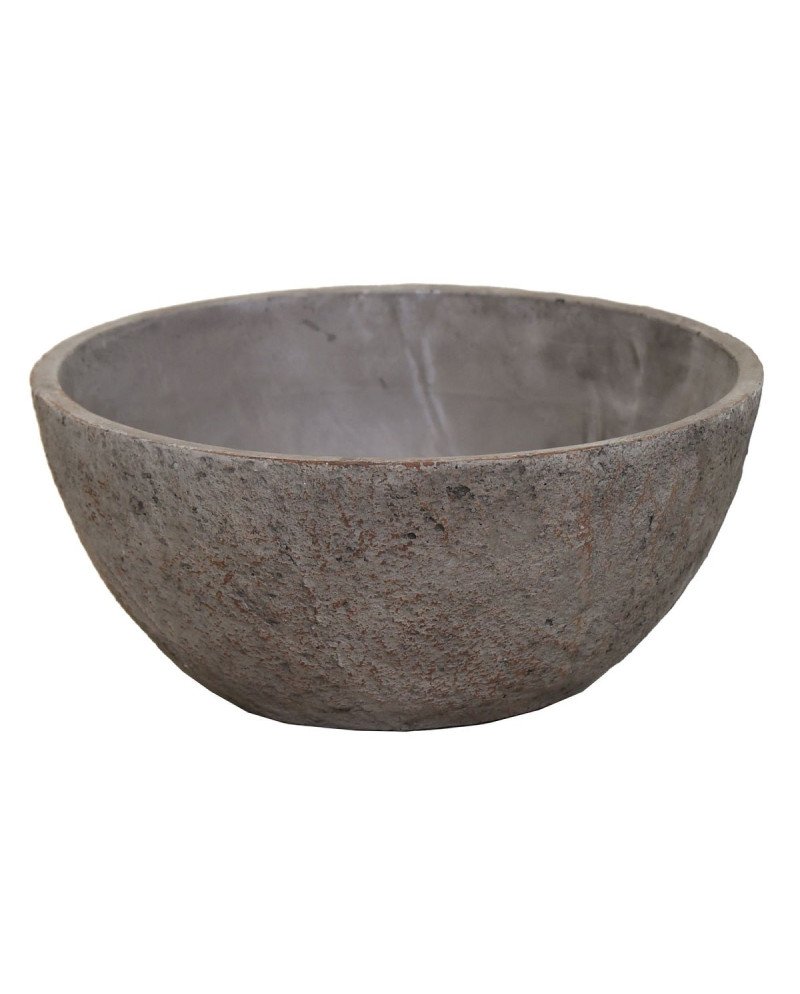 Keraminis vazonas Aswan, apvalus, rudas, 25 x 11(A) cm