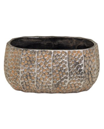 Keraminis vazonas Aurum, ovalus, rudas, 27x15 x 13(A) cm