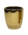 Keraminis vazonas Emperor, apvalus, auksinis, 39 x 42(A) cm