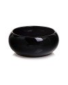 Keraminis vazonas PIANO, apvalus, juodas, 19 x 8(A) cm | Rik-Pot.eu