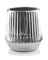 Keraminis vazonas MD MOON, apvalus, sidabrinis, 21 x 34(A) cm | Rik-Pot.eu