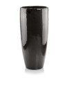 Keraminis vazonas GLAZED, apvalus, grafitinis, 50 x 90(A) cm | Rik-Pot.eu