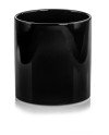 Keraminis vazonas PIANO, apvalus, juodas, 23 x 22(A) cm | Rik-Pot.eu