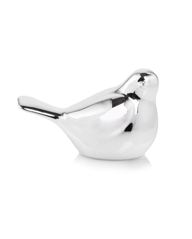 Interjero detalė paukštis MOON, sidabrinis, 7 x 4(A) cm | Rik-Pot.eu