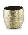 Keraminis vazonas GOLD, apvalus, auksinis, 11 x 9(A) cm | Rik-Pot.eu