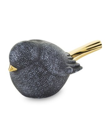 Figūrėlė Paukštis, pilka/auksinė, 16x7x7,5(A) cm | Rik-Pot.eu