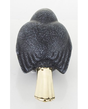 Figūrėlė Paukštis, pilka/auksinė, 16x7x7,5(A) cm | Rik-Pot.eu