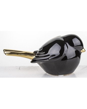 Figūrėlė Paukštis, juoda/auksinė, 15x8x7(A) cm | Rik-Pot.eu