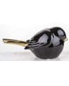 Figūrėlė Paukštis, juoda/auksinė, 15x8x7(A) cm | Rik-Pot.eu