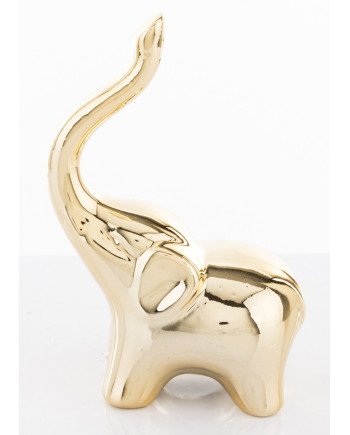Figūrėlė Dramblys, auksinė, 7x4,5x10(A) cm | Rik-Pot.eu