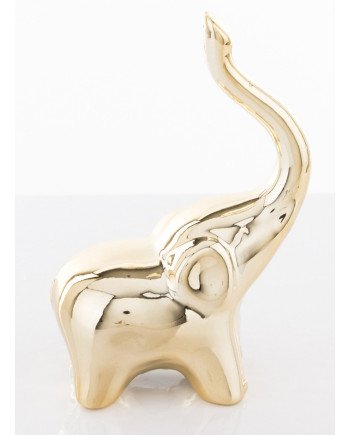 Figūrėlė Dramblys, auksinė, 7x4,5x10(A) cm | Rik-Pot.eu