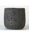 Keraminis vazonas ISODON, apvalus, juodas, 18 x 17(A) cm | Rik-Pot.eu