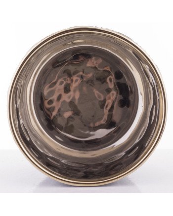 Keraminis vazonas, apvalus, žalias/auksinis, 16,5 x 10,5(A) cm | Rik-Pot.eu