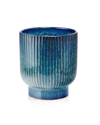 Keraminis vazonas MOOD, apvalus, mėlynas, 24 x 27(A) cm | Rik-Pot.eu