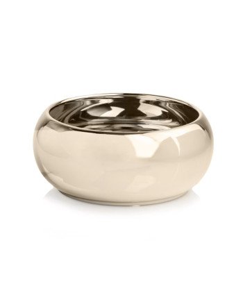 Keraminis vazonas MOON, apvalus, auksinis, 24 x 10(A) cm | Rik-Pot.eu