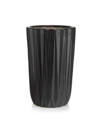 Keraminis vazonas MOOD, apvalus, juodas, 37 x 59(A) cm | Rik-Pot.eu