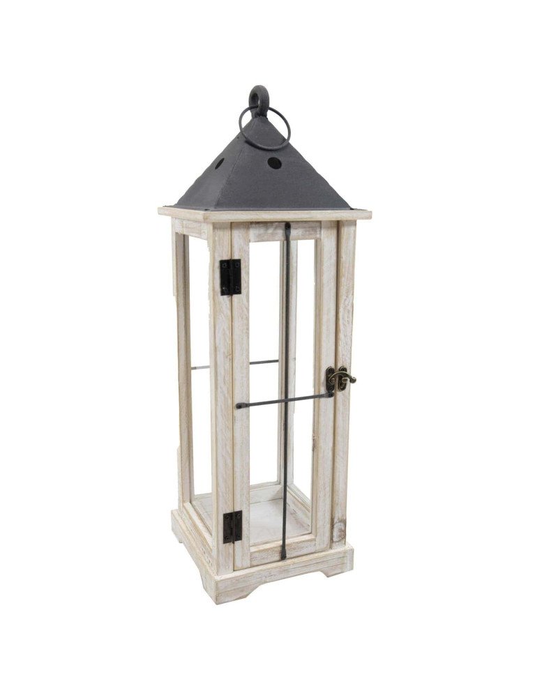 Žibintas Lantern, kvadratinis, baltas, 18 x 53(A) cm | Rik-Pot.eu