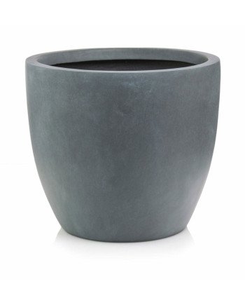Keraminis vazonas ECOLITE, apvalus, pilkas, 36 x 31(A) cm | Rik-Pot.eu