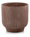 Keraminis vazonas LA QUEMADA, apvalus, rudas, 12 x 12(A) cm | Rik-Pot.eu
