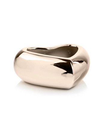 Keraminis vazonas MOON, širdelė, auksinė, 17 x 8(A) cm | Rik-Pot.eu