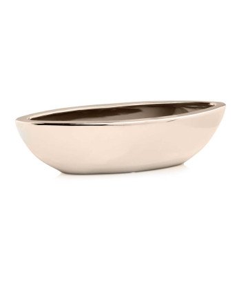 Keraminis vazonas MOON, laivelis, auksinis, 40x14 x 11(A) cm | Rik-Pot.eu