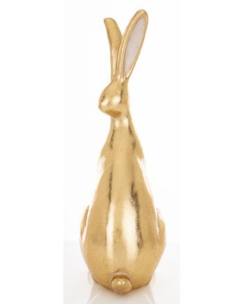 Figūrėlė Zuikis, auksinė, 8,5x10x24,5(A) cm | Rik-Pot.eu