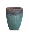 Keraminis vazonas ATLANTIS, apvalus, turkio, 45 x 55(A) cm | Rik-Pot.eu