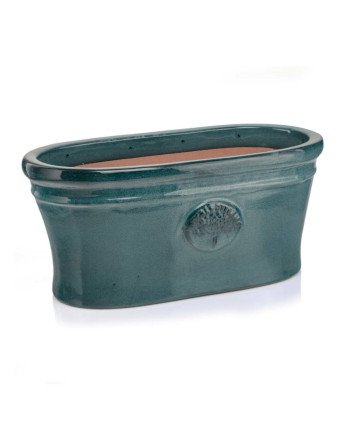 Keraminis vazonas ATLANTIS, ovalus, turkio, 58x30 x 28(A) cm | Rik-Pot.eu