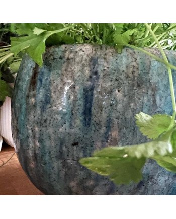 Keraminis vazonas LA QUEMADA, ovalus, turkio, 22x15 x 14(A) cm | Rik-Pot.eu