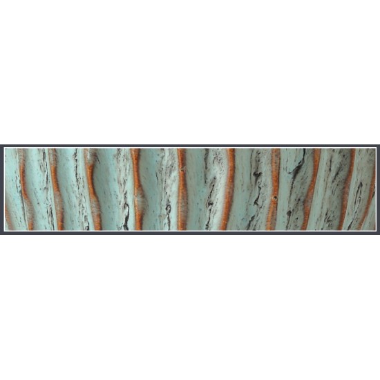 Keraminis vazonas NOLANA, ovalus, žalias, 25,5x15,5 x 12(A) cm