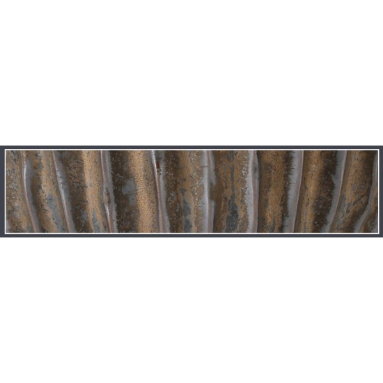 Keraminis vazonas NOLANA, ovalus, rudas, 25,5x15,5 x 12(A) cm
