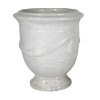 Keraminis vazonas Glazed, apvalus, baltas, 60 x 66(A) cm