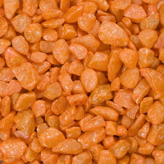 Dekoratyviniai akmenėliai, oranžiniai, 9-13 mm, 0,5 kg