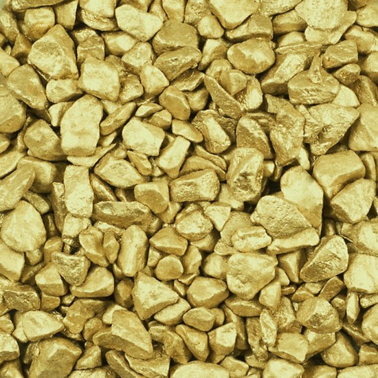 Dekoratyviniai akmenėliai auksiniai, 9-13 mm, 0,5 kg