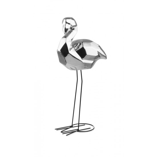 Interjero detalė paukštis MOON, sidabrinis, 20x12 x 52(A) cm